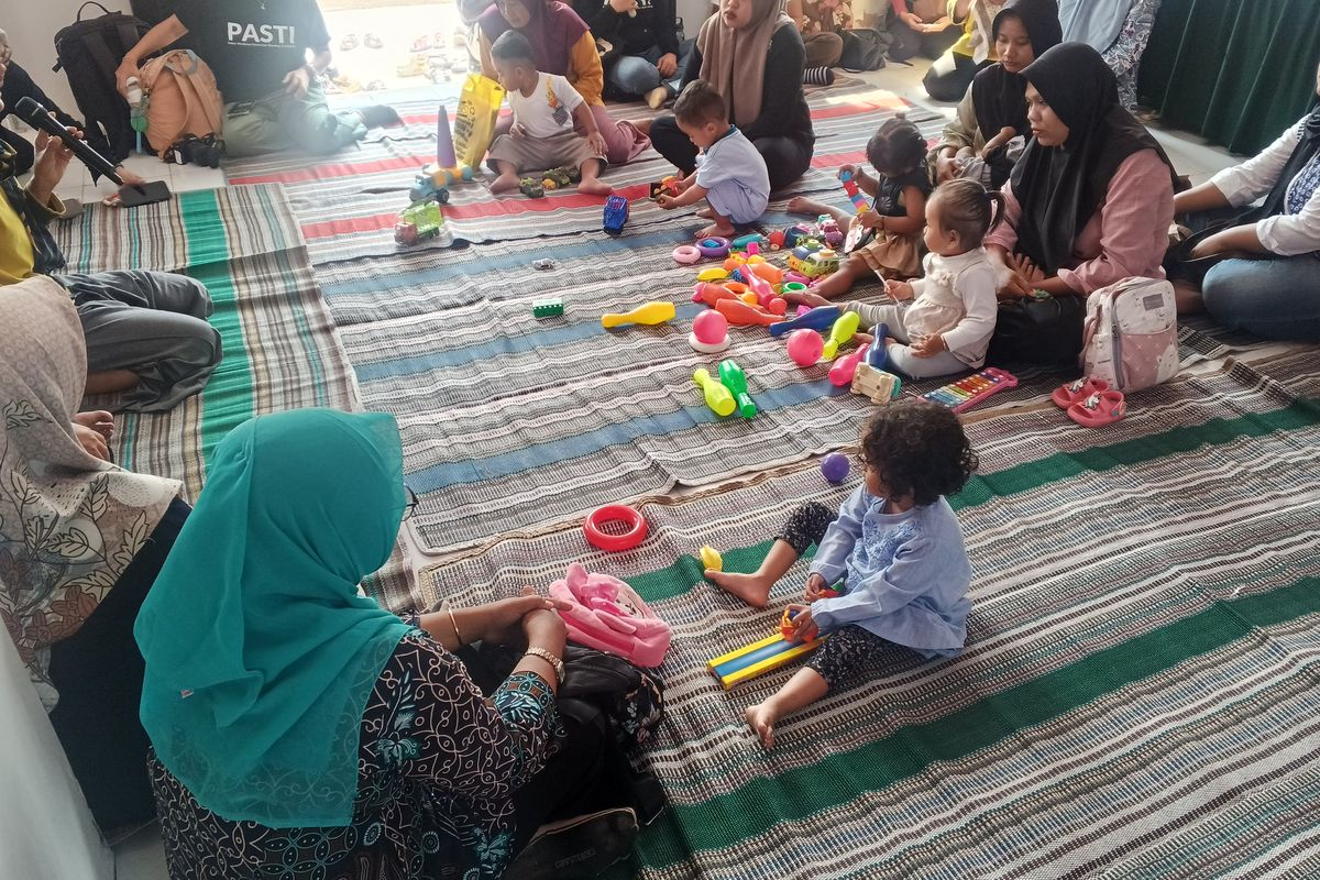 Kegiatan pos gizi dashat di Kabupaten Ngawi pada Kamis (16/4/2026).