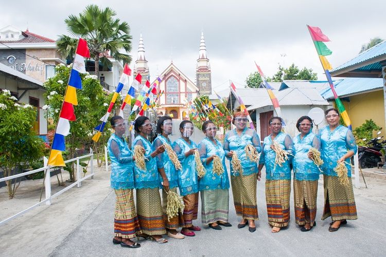 Desa Wisata Ngilngof di Kecamatan Manyeuw, Kei Kecil, Kepulauan Kei, Kabupaten Maluku Tenggara, Kamis (28/10/2021).