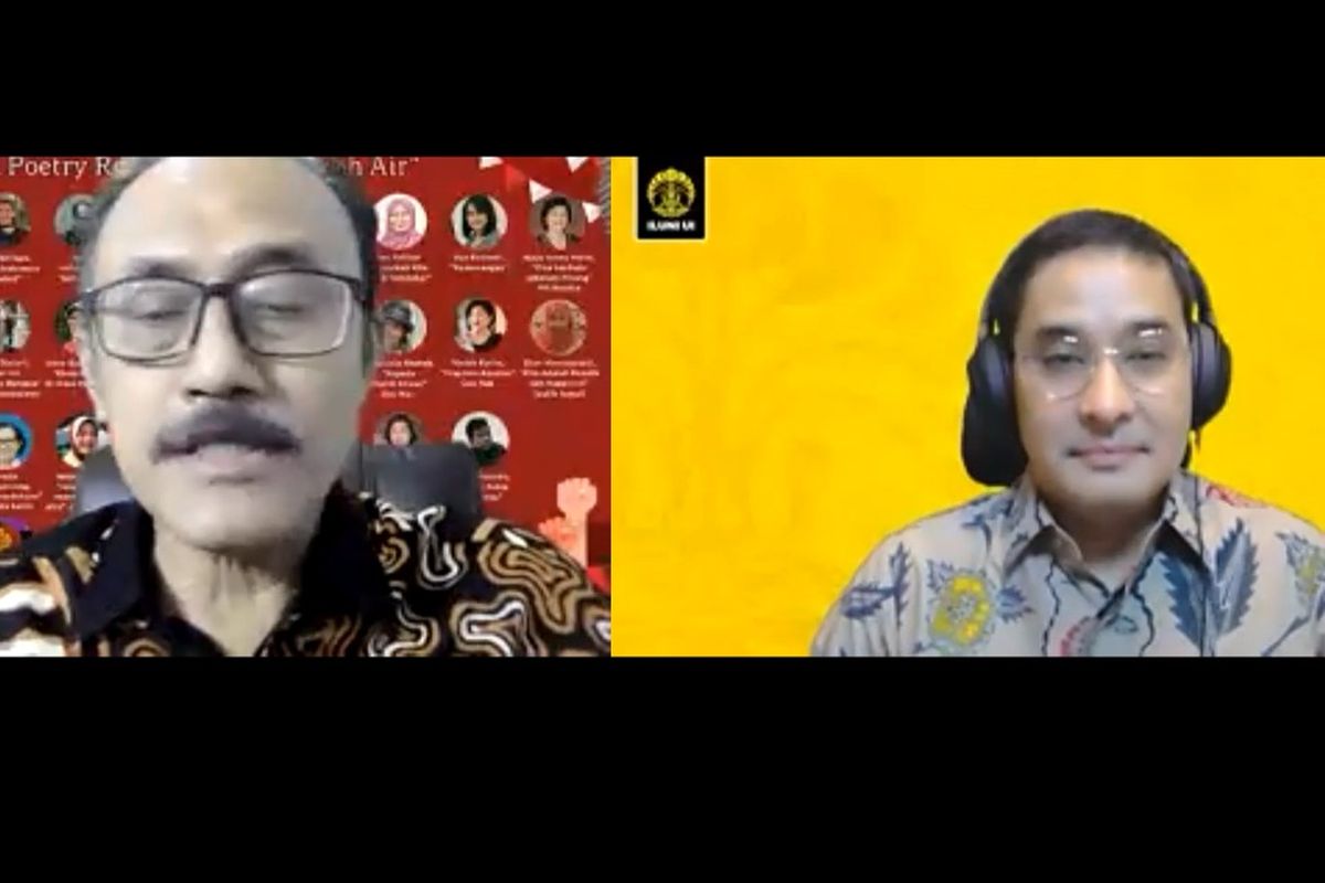 Pembahasan progress report tahun kedua ?Sinergi Temu Iluni UI? yang diselenggarakan secara virtual melalui Zoom (5/9/2021).