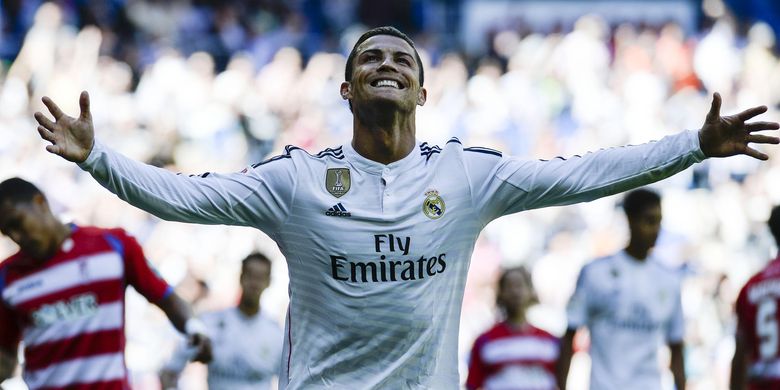 Cristiano Ronaldo saat masih memperkuat Real Madrid.
