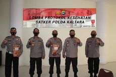 Cara Polisi di Polda Kaltara Rayakan HUT ke-75 RI