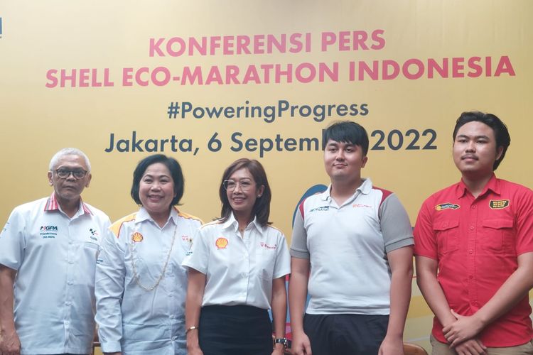 Konferensi Pers Shell Eco-Marathon 2022. Kompetisi Shell Eco-Marathon 2022 akan berlangsung di Sirkuit Mandalika, 11-15 Oktober 2022.