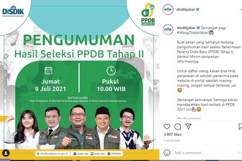 Cara Cek Pengumuman PPDB Jabar Tahap 2 di ppdb.disdik.jabarprov.go.id