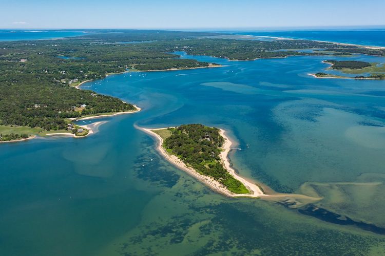 Sipson Island di kawasan tanjung Cape Code, Massachusetts, Amerika Serikat (AS)