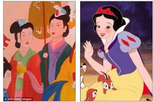 Dikritik... Kuil China Ganti Lukisan Kuno dengan Kartun Disney! 