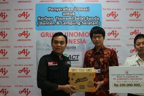 Wujud Kepedulian Sosial Ajinomoto Lewat Aksi Donor Darah dan Bantuan untuk Korban Tsunami Banten