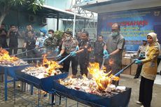 4 Juta Batang Rokok Ilegal Dimusnahkan