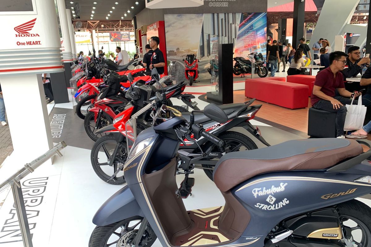 Ilustrasi booth Honda di Jakarta Fair Kemayoran