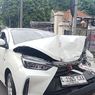 Mobil Calya Tabrak Belakang Suroboyo Bus, Pengemudi Alami Dislokasi Kaki