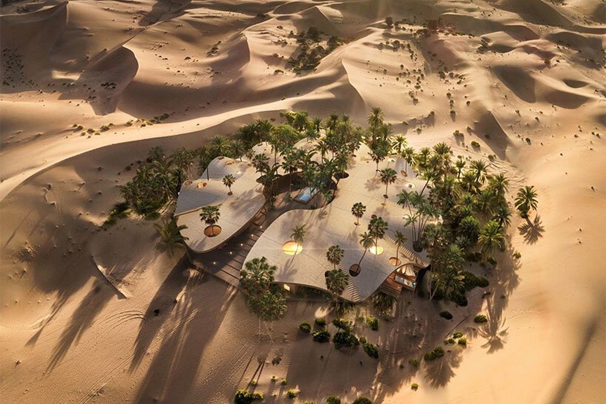 Hotel Dunas di tengah padang pasir Kuwait 