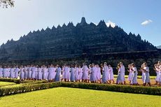 Pertama Kali, 500 Umat Buddha Ikuti Pabbajja Samanera di Candi Borobudur