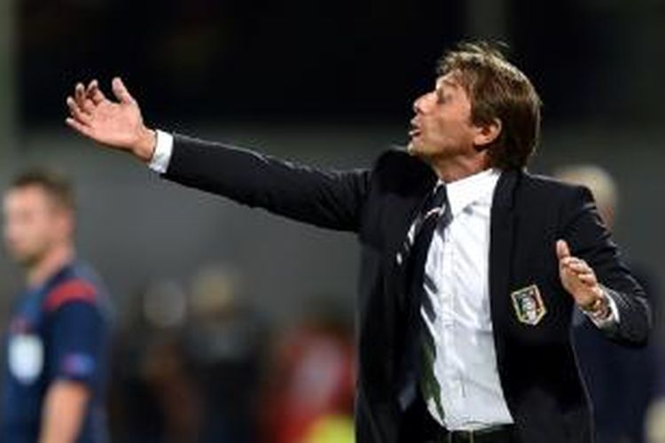 Pelatih tim nasional Italia, Antonio Conte. 