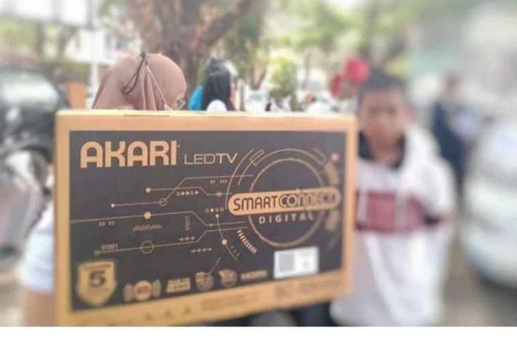 Jalan sehat anak rakyat berhadiah umrah diganti televisi dan dispenser