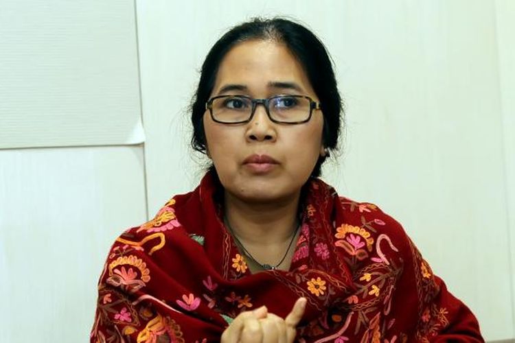 Anggota DPR RI periode 2009-2014 dari Fraksi PDI Perjuangan, Eva Kusuma Sundari di Kompleks Parlemen, Jakarta, Rabu (29/1/2014). (Tribunnews/Jeprima)