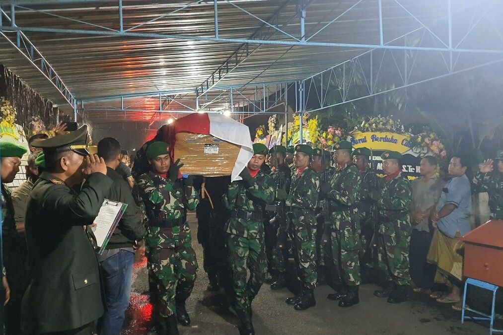 Gugur Saat Bertugas di Papua, Letda Inf Ryan Alferio dimakamkan di Gunungkidul