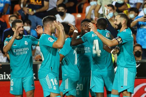 Hasil Valencia Vs Madrid: Los Blancos Menang Dramatis di Mestalla