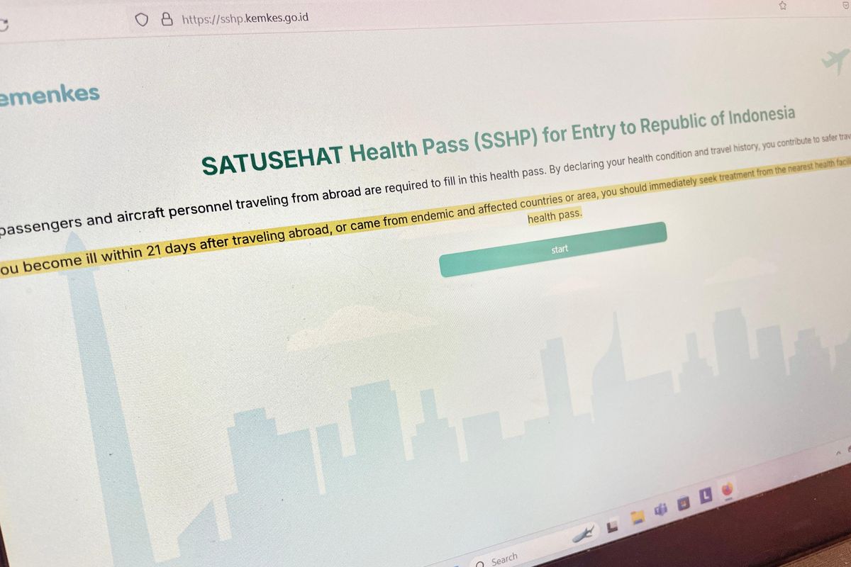 SatuSehat Health Pass. Formulir SatuSehat Health Pass wajib diisi pendatang dari luar negeri untuk mencegah penyebaran virus cacar monyet.