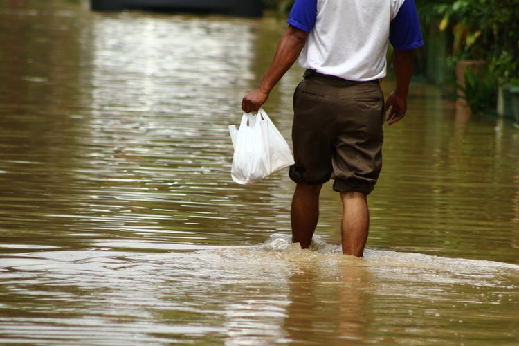 Ilustrasi banjir.