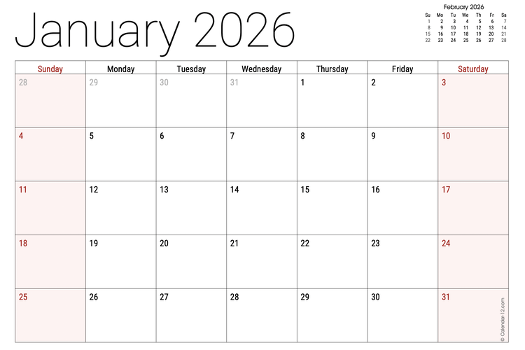 Ada Berapa Tanggal Merah di Bulan Januari 2026? Ini Daftarnya