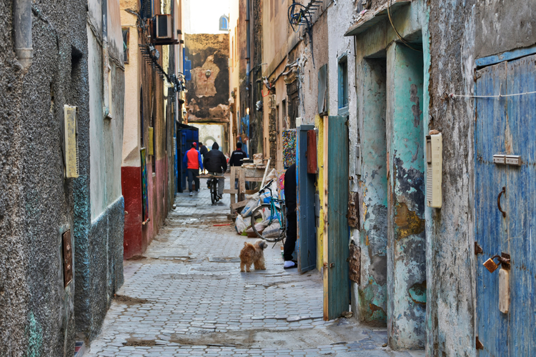 Ilustrasi Rumah dalam Gang