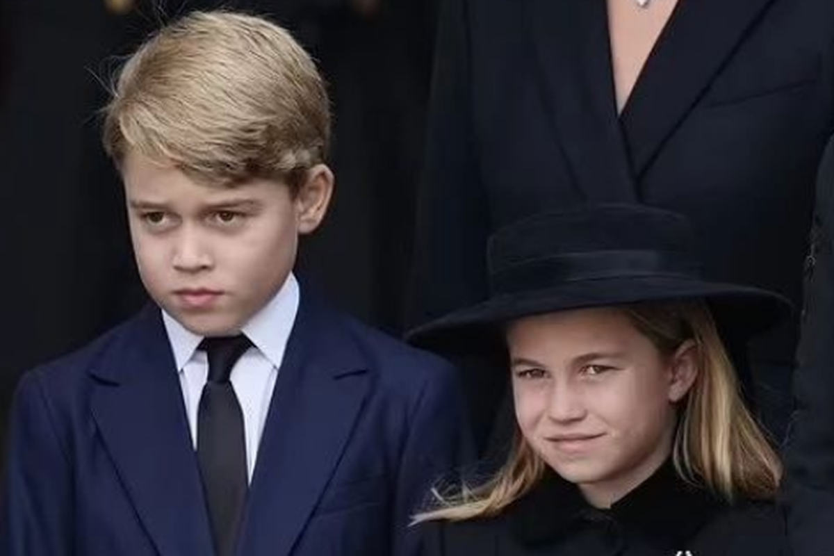 Kate Middleton hadir di pemakaman Ratu Elizabeth dengan membawa serta kedua anak tertuanya, Pangeran George dan Putri Charlotte