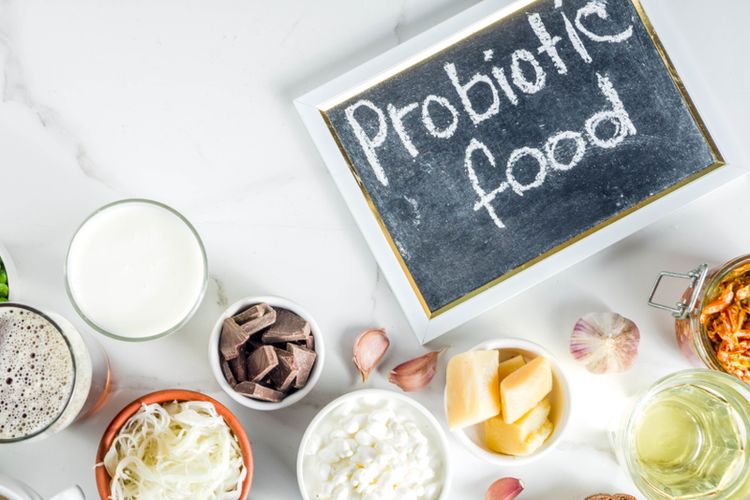Ilustrasi makanan mengandung probiotik