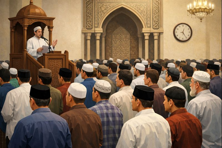 Ilustrasi shalat Jumat