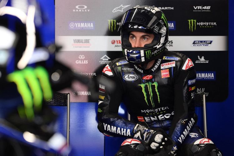 Maverick vinaigrette saat balapan di MotoGP Jerman 2021.  (Foto oleh LLUIS GENE / AFP)