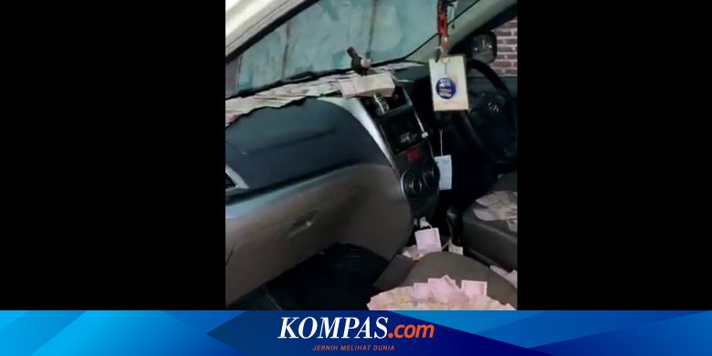 Viral, Video Mobil Pendukung Paslon Pilkada Mojokerto Dipenuhi Uang Pecahan Rp 100.000