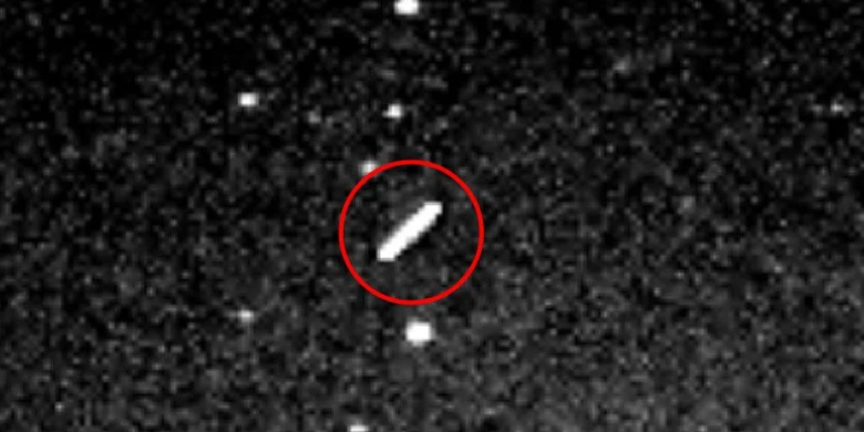 Gambar asteroid (7482) 1994 PC1 yang diambil saat melintasi Bumi di tahun 1997