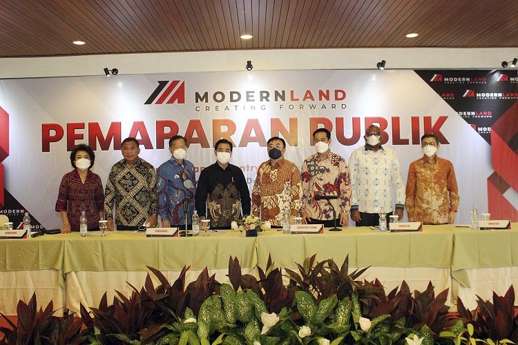 Pemaparan publik PT Modernland Realty Tbk. (MDLN) Jumat (10/12/2021) di Modern Golf & Country Club, Kota Modern, Tangerang. 

