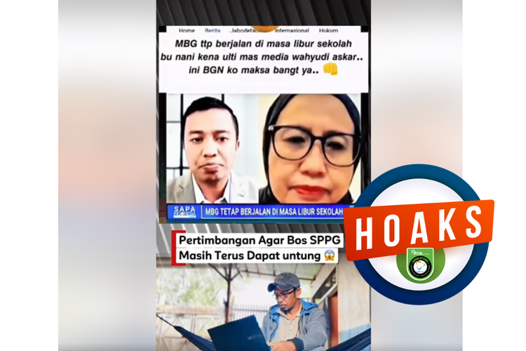 INFOGRAFIK: Hoaks MBG Tetap Jalan Selama Libur Sekolah, Cek Faktanya