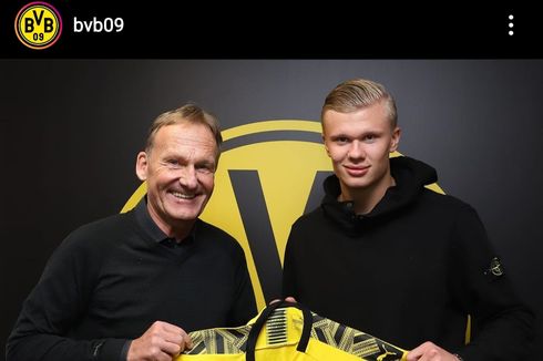 RESMI, Erling Braut Haaland Berlabuh ke Borussia Dortmund