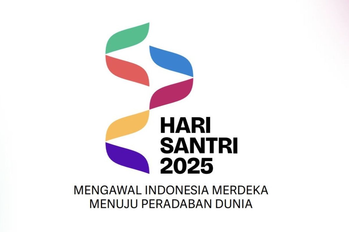 Logo Hari Santri 2025. Lirik Lagu Hari Santri 22 Oktober.