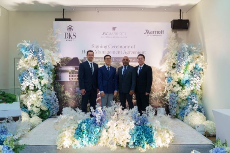 DKS Group menandatangani kerja sama pembangunan JW Marriott Bali Ubud Resort & Spa dengan Marriott International. 