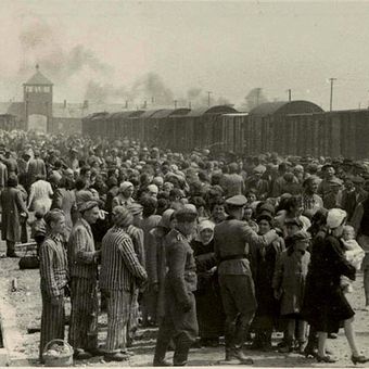 Ribuan bangsa Yahudi tiba di kamp konsentrasi Auschwitz-Birkenau di masa Perang Dunia II. Sejarah mencatat 6 juta orang Yahudi tewas akibat praktik holocaust yang diterapkan Nazi Jerman.