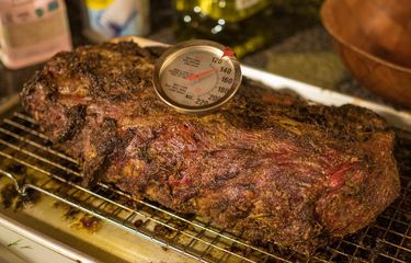 Ilustrasi termometer daging