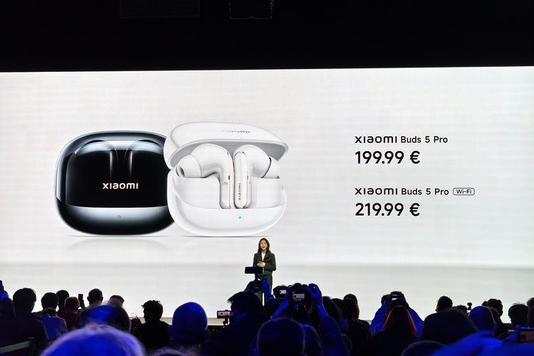 Harga TWS Xiaomi Buds 5 Pro series di Eropa.