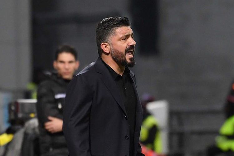 Pelatih Napoli, Gennaro Gattuso.