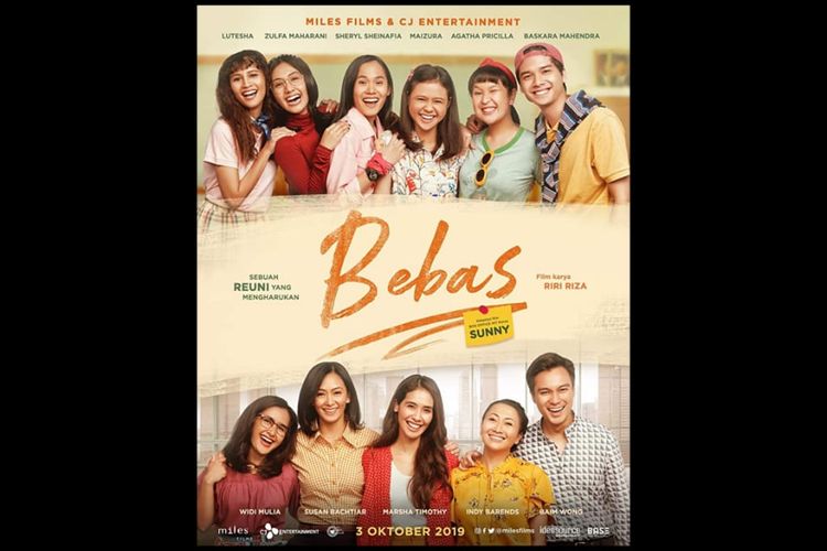 Poster film Bebas (2019) garapan sutradara Riri Riza. Tayang di CATCHPLAY+