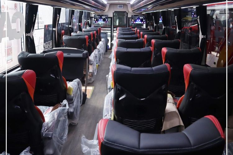 Kabin bus baru milik PO Halmahera