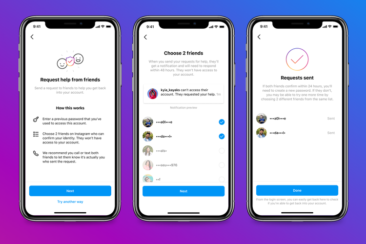 Fitur Request Help from Friends di Instagram.