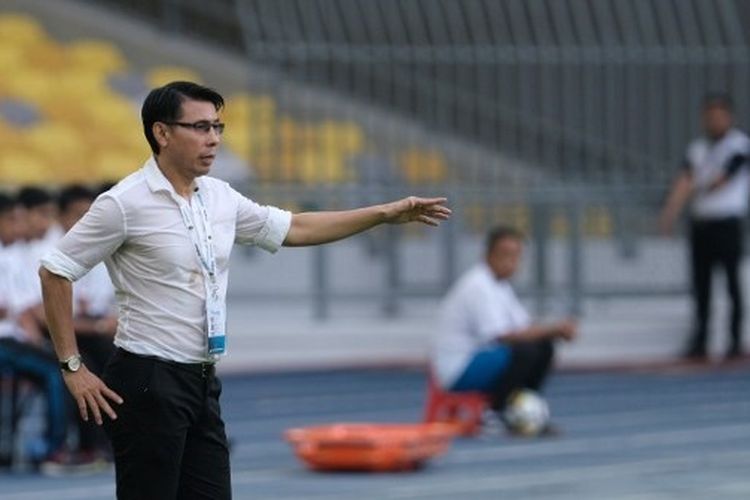 Pelatih Tim Nasional Malaysia, Tan Cheng Hoe. 
