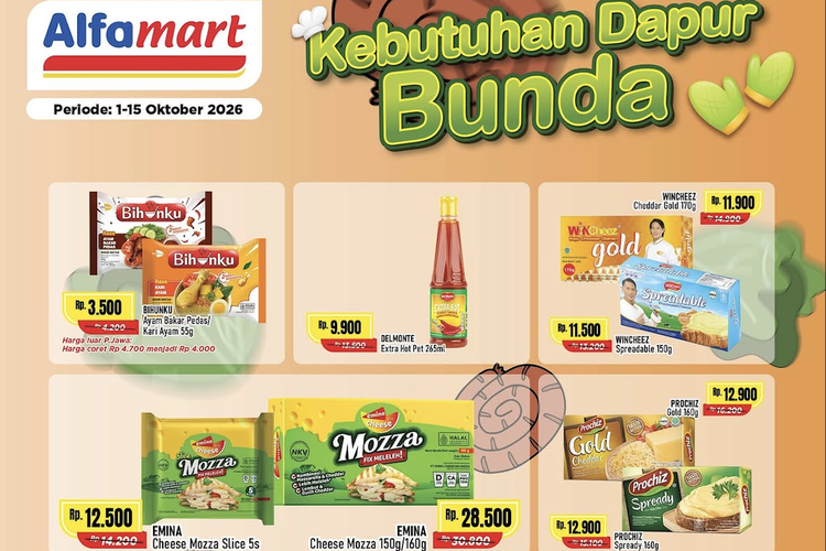 Promo Alfamart Hari Ini 12 Oktober 2026, Ada Diskon Kebutuhan Dapur dan Snack