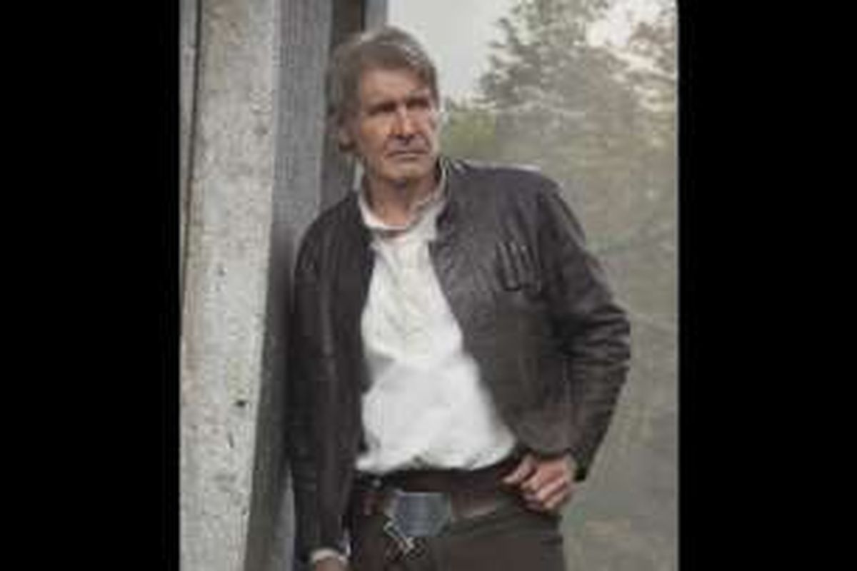 Harrison Ford beraksi dalam film Star Wars: Episode VII - The Force Awakens (2015) 