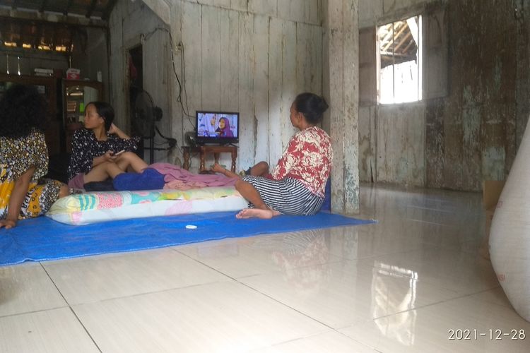 Suasana rumah almarhum SM (12) di Dusun Pondok, Kecamatan Karangrejo, Kecamatan Grobogan, Kabupaten Grobogan, Jawa Tengah, Selasa (28/12/2021).