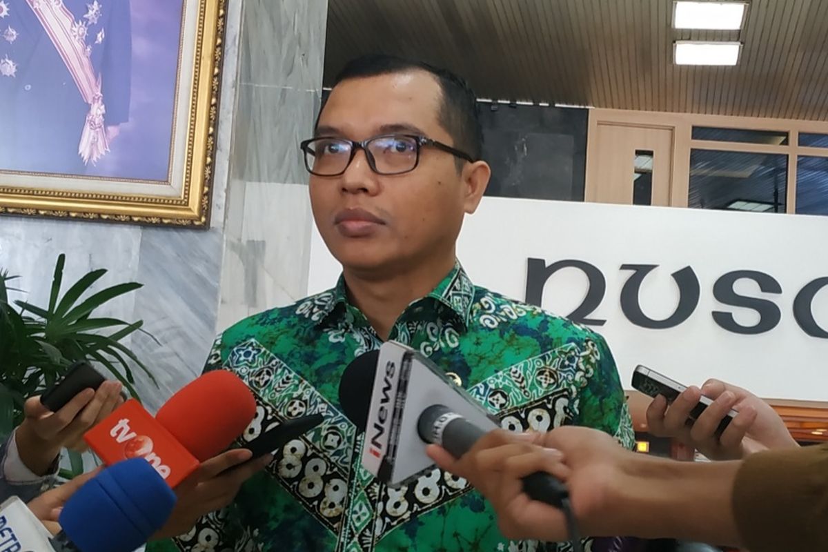 Wakil Sekretaris Jenderal PPP Achmad Baidowi di Kompleks Parlemen, Senayan, Jakarta, Kamis (24/10/2019).
