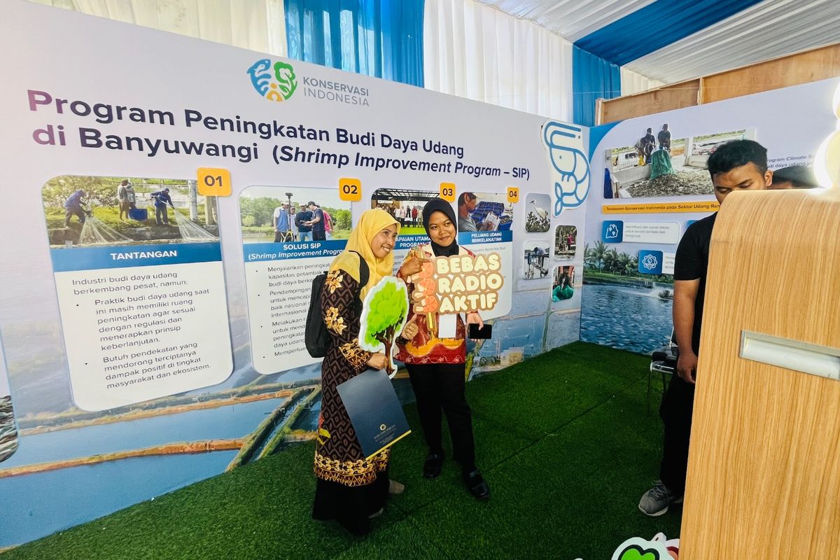 Peserta saat mengunjungi Banyuwangi Shrimp Fair (BSF) 2025, yang digelar 14?16 Oktober di El Hotel Banyuwangi. 