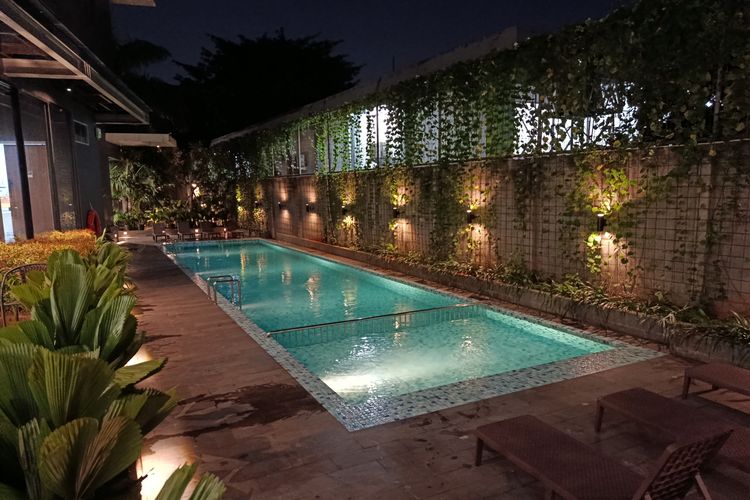 Kolam renang di Mercure Jakarta Grogol, Jakarta Barat, pada Jumat (1/5/2026).