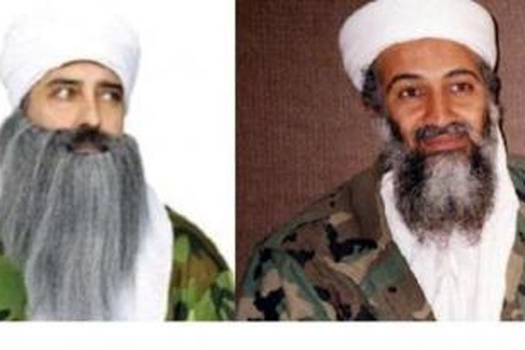 Kostum Osama bin Laden (kiri) dijual untuk perayaan Halloween pada 31 Oktober mendatang, namun sebagian warga AS mengecam keputusan itu.